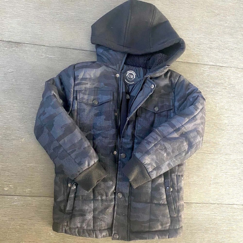 Urban Republic black polyester camo jacket size m 10/12
